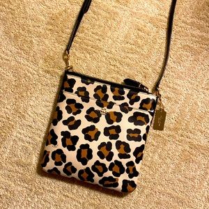 Coach leopard crossbody